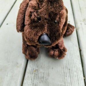 GANZ Brown Plush Dog Toy
